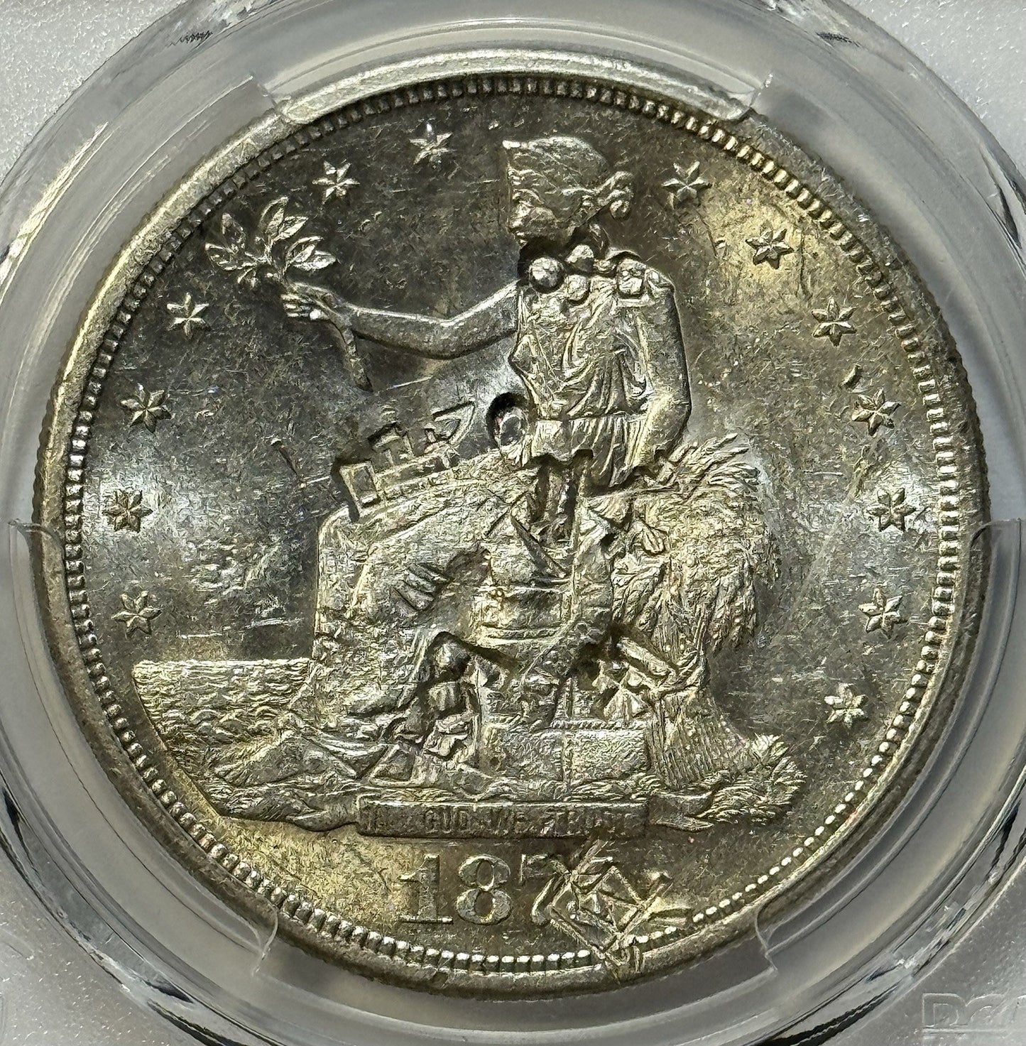 1875-S TRADE DOLLAR $1 – MS61 – CHOP-MARKED – HARD MONEY, REAL HISTORY!