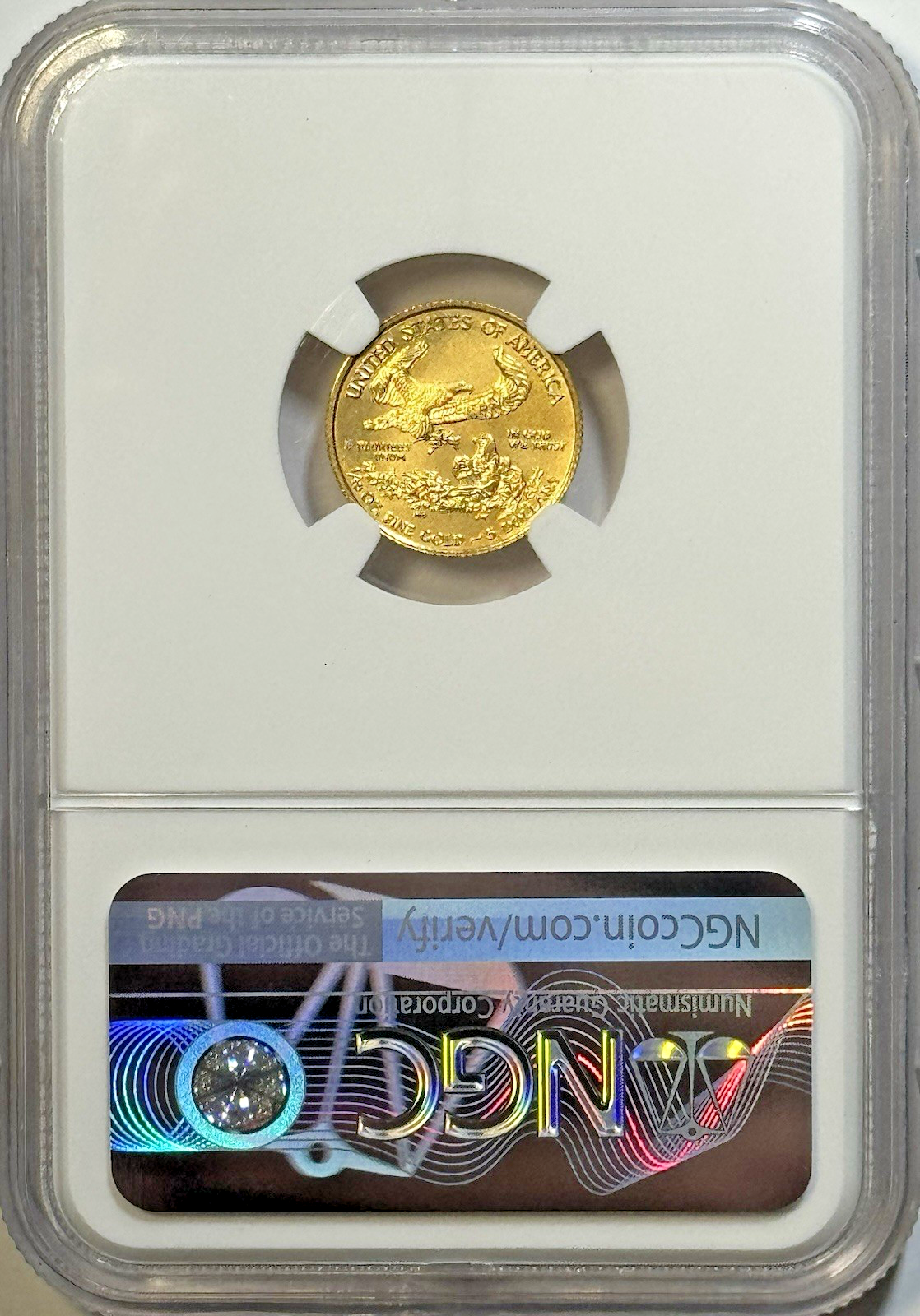 2016 $5 Gold Eagle – NGC MS69 – Choice Modern Certified Bullion