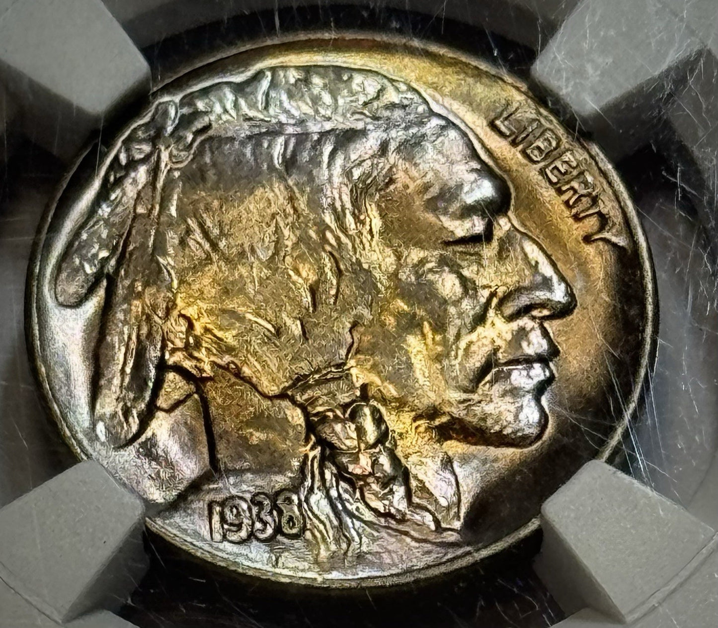 1938-D Buffalo Nickel – NGC MS68 – Great Luster – Beautiful Toning!