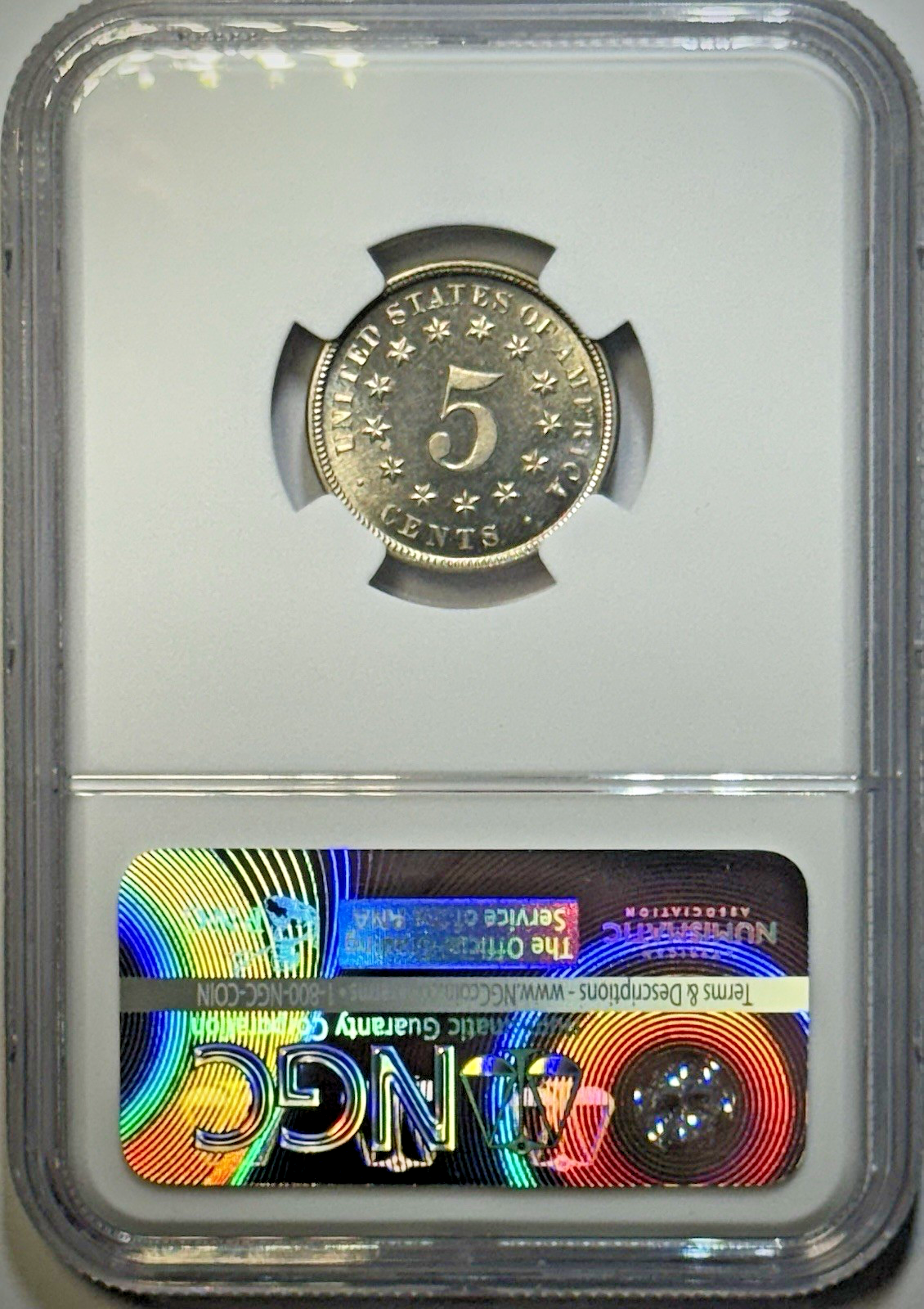 1872 Shield Nickel– NGC PF65 CAMEO- Low Mintage: 950 Struck, Collectors Dream!