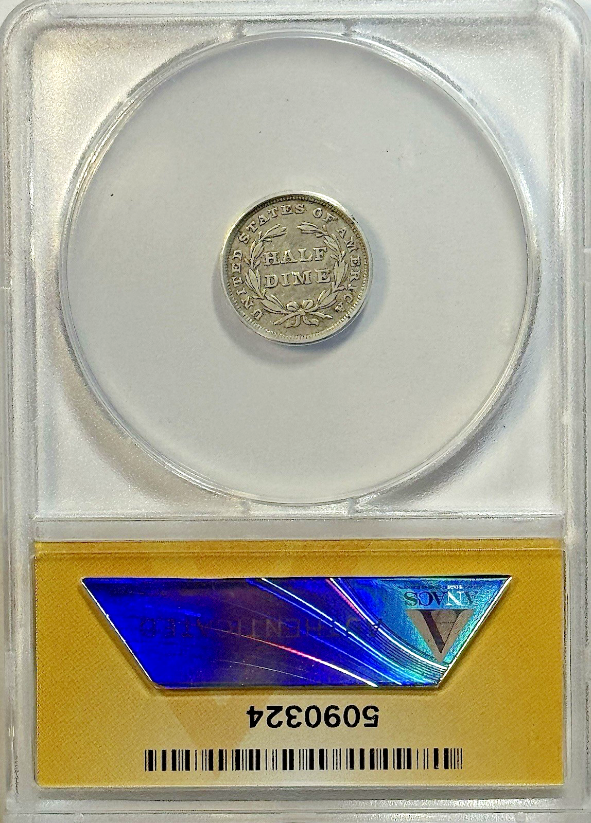 1840 Seated Liberty Half Dime - No Drapery - ANACS VF35 - Better Type Coin