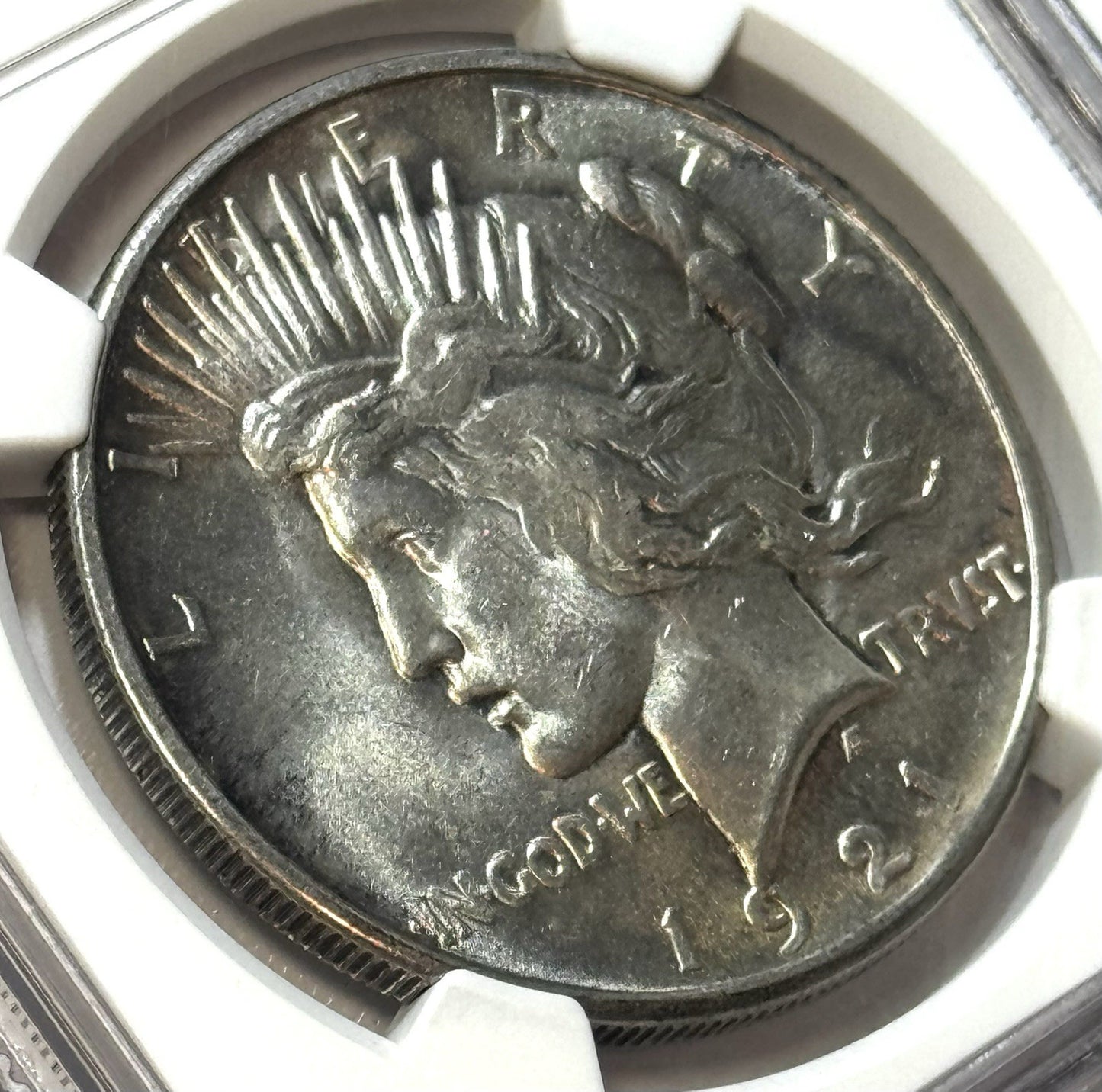 1921 High Relief Peace Dollar - NGC MS62 - Key Date - Original Better Eye Appeal