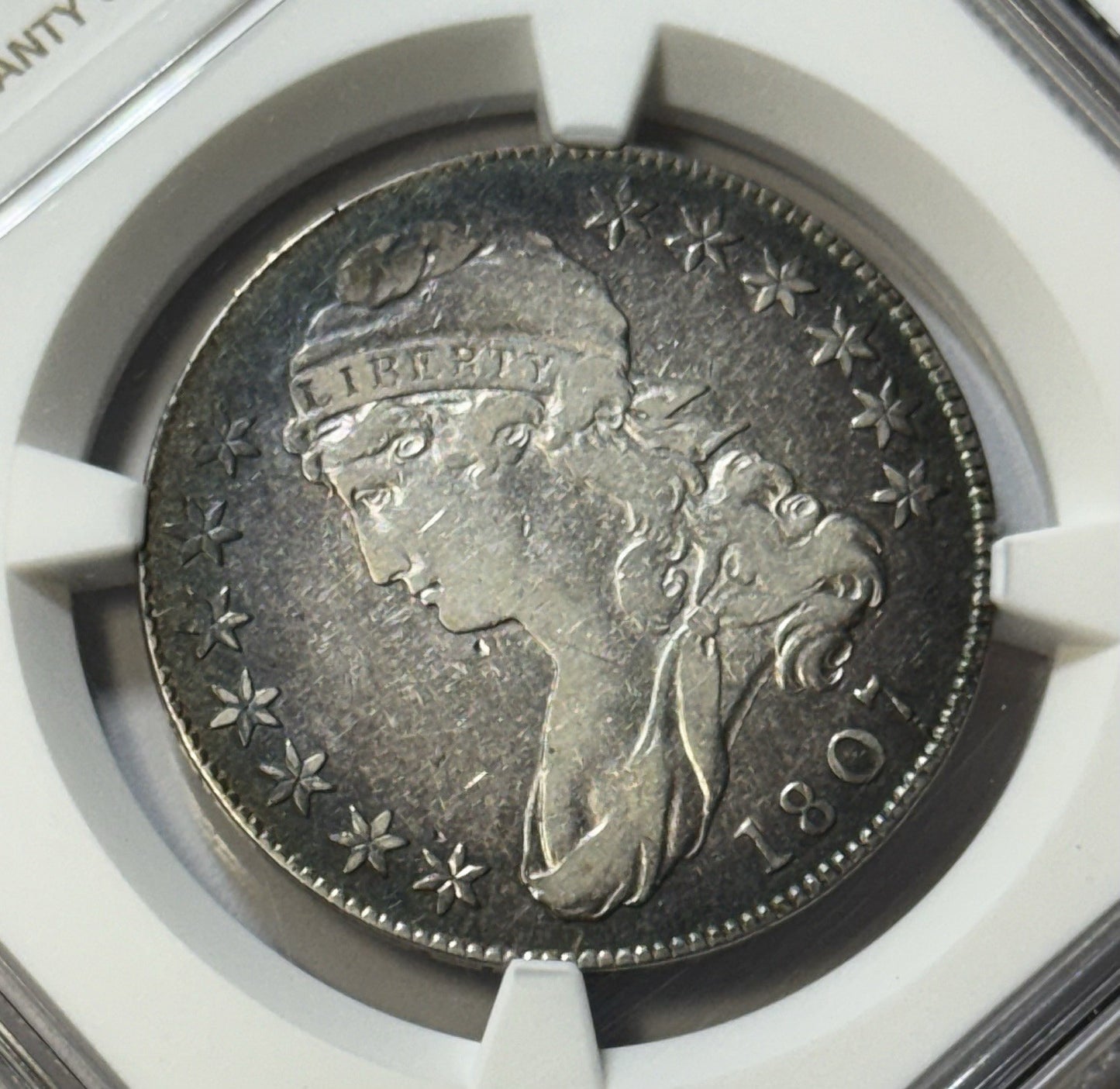 1807 Capped Bust Half Dollar NGC VF30 Early U.S. Silver w/ Stunning Edge Toning