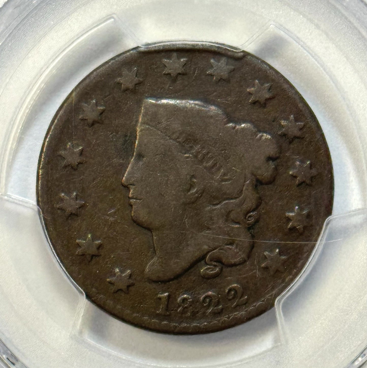 1822 Matron Head Large Cent - PCGS G06 - Newcomb 6 Early Copper Coin