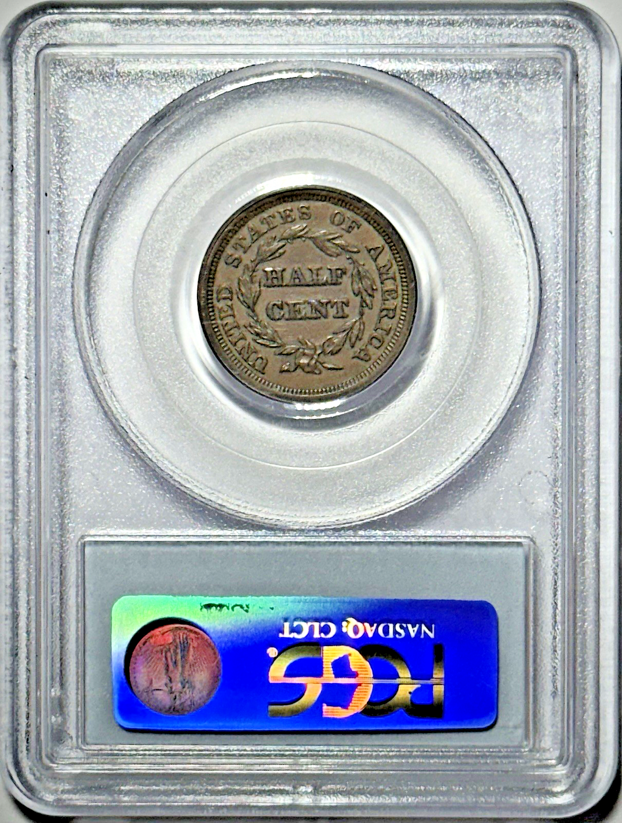 1851 Braided Hair Half Cent – PCGS AU53 BN – Popular Date – Original Color