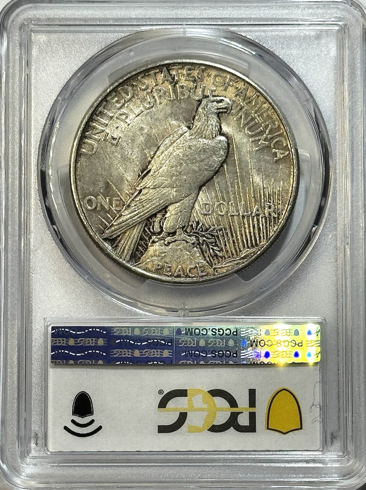 1921 High Relief Peace Dollar - PCGS AU50 Gold Shield - Key Date Peace Dollar!