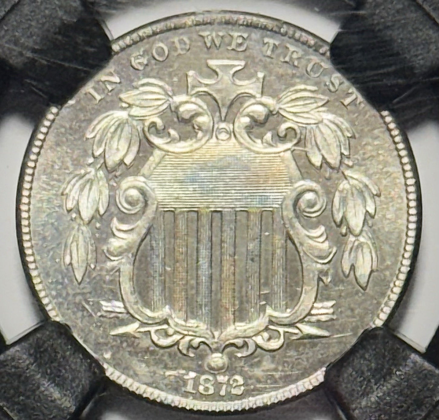 1872 Shield Nickel DDO VP-012 – NGC PF65- Scarce Proof Coin w/950 Struck in 1872