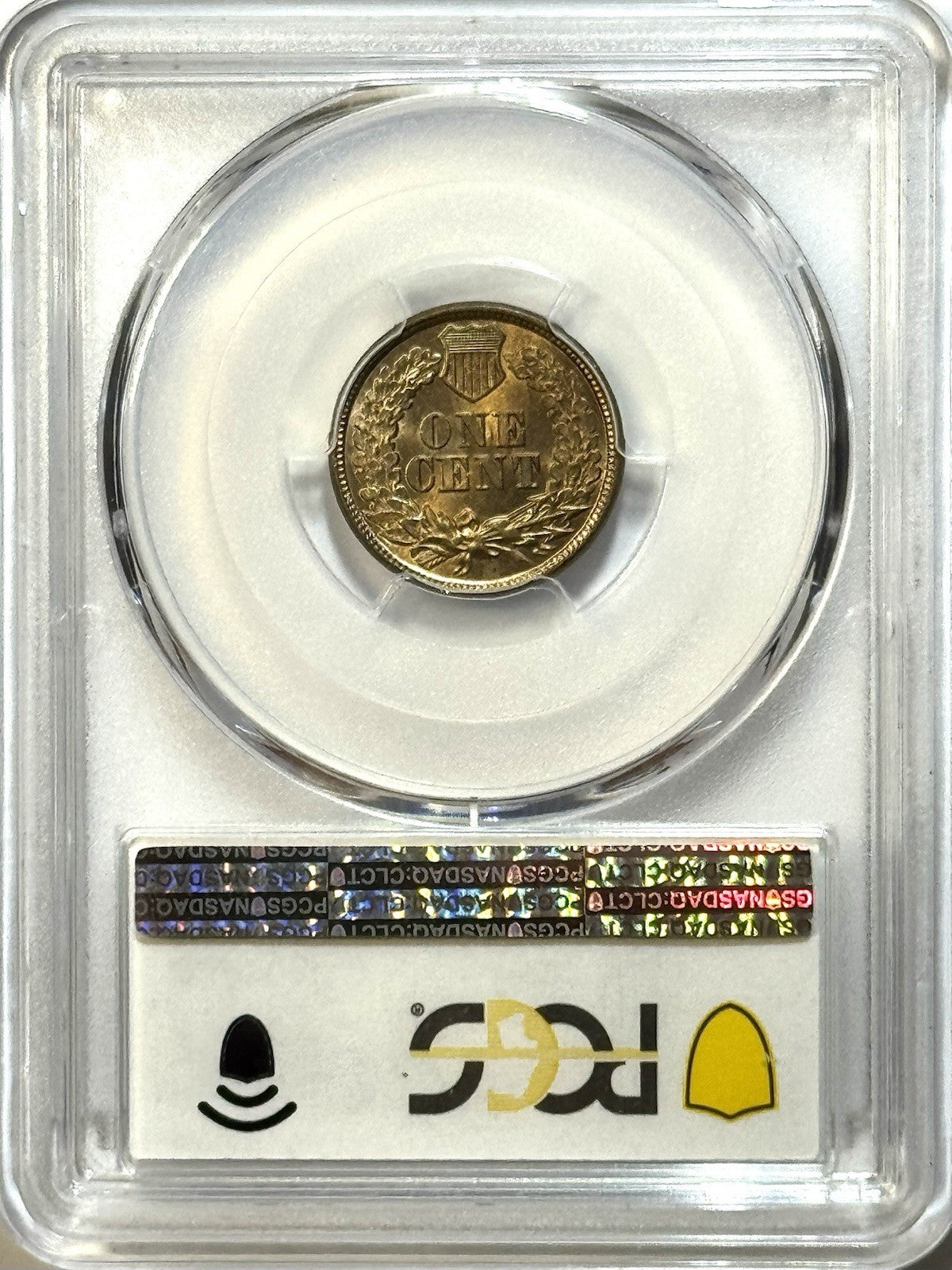 1860 Indian Head Cent - PCGS MS64 - Bronze Civil War Era Copper Golden Toning