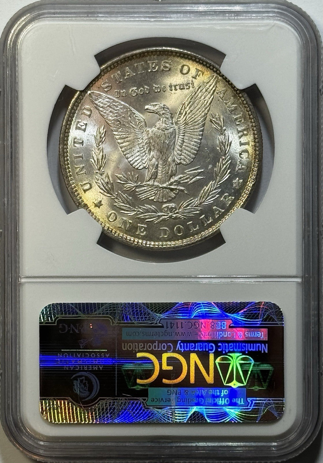1889 Morgan Silver Dollar — NGC MS65 - Subtle Edge Toning, Brilliant Luster