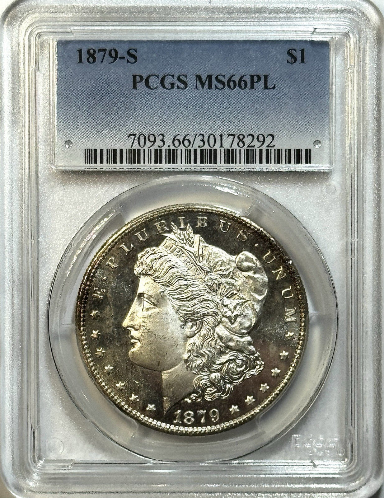 1879-S Morgan Silver Dollar - PCGS MS66PL - Proof Like Beautiful Mirrors PQ