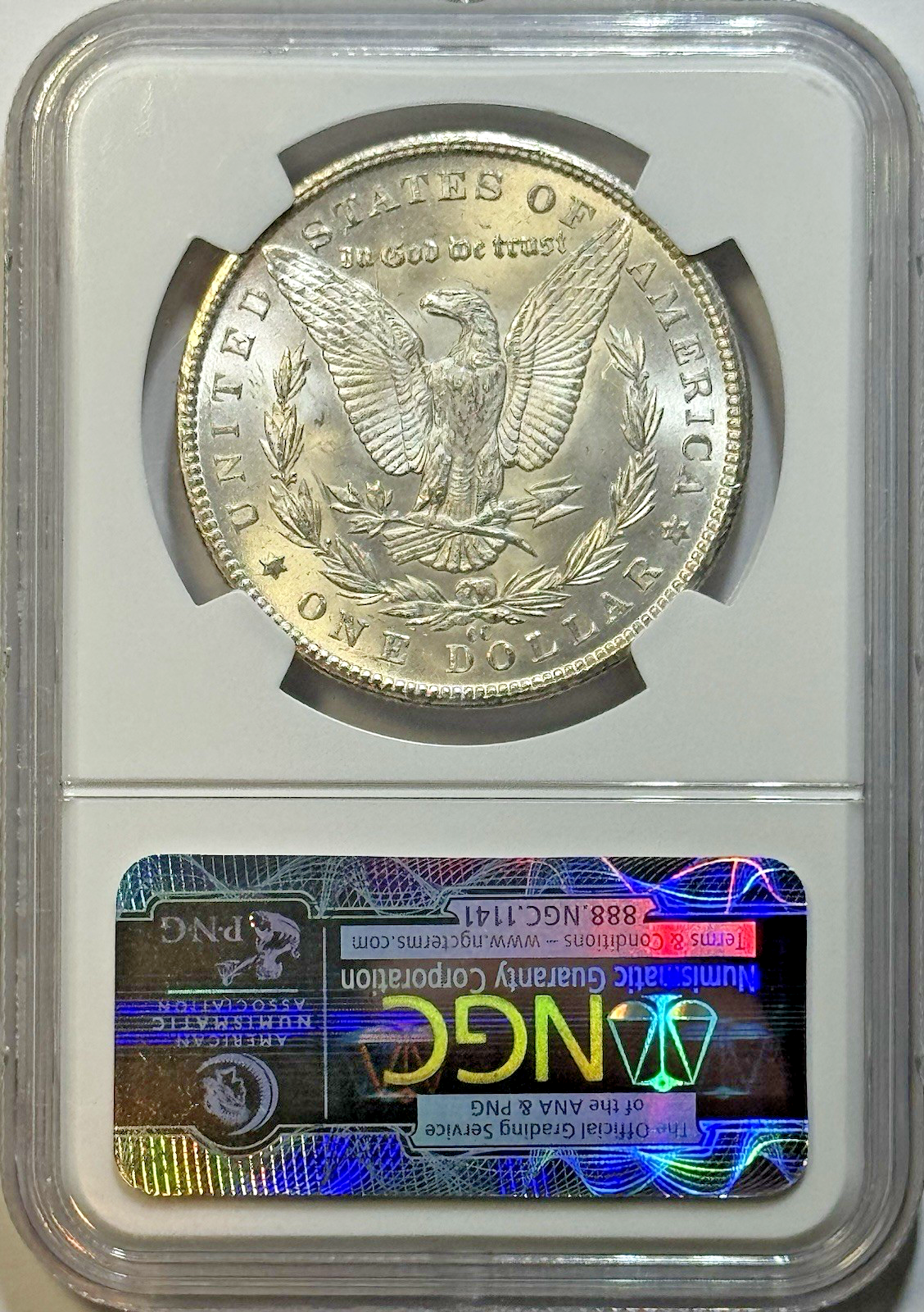 1884-CC MORGAN SILVER DOLLAR $1 – NGC MS64 – GSA HOARD – Carson City HEAT!!