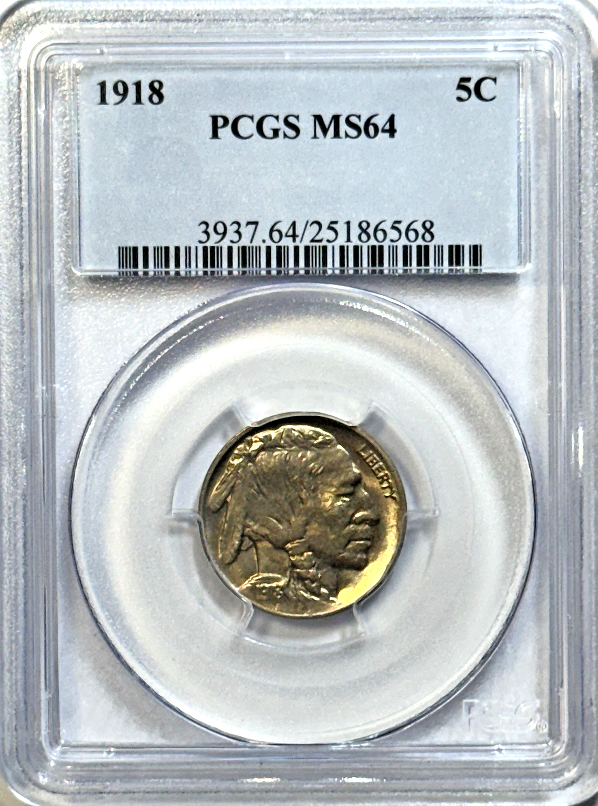 1918 Buffalo Nickel PCGS MS64 | Original Luster | Classic U.S. Type Coin